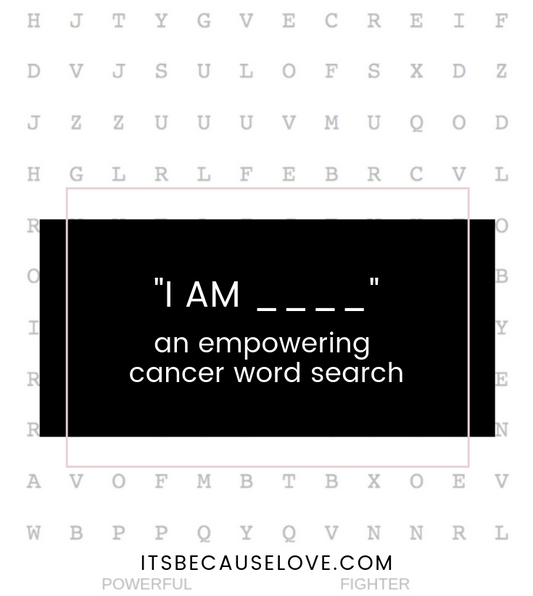 "I AM _______." An Empowering Cancer Word Search